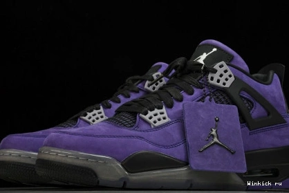 Travis Retro x Jordan Purple Air 4 Scott 0913